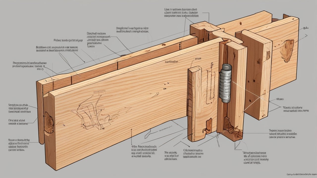 Dowel jig attached to board for drilling alignment holes