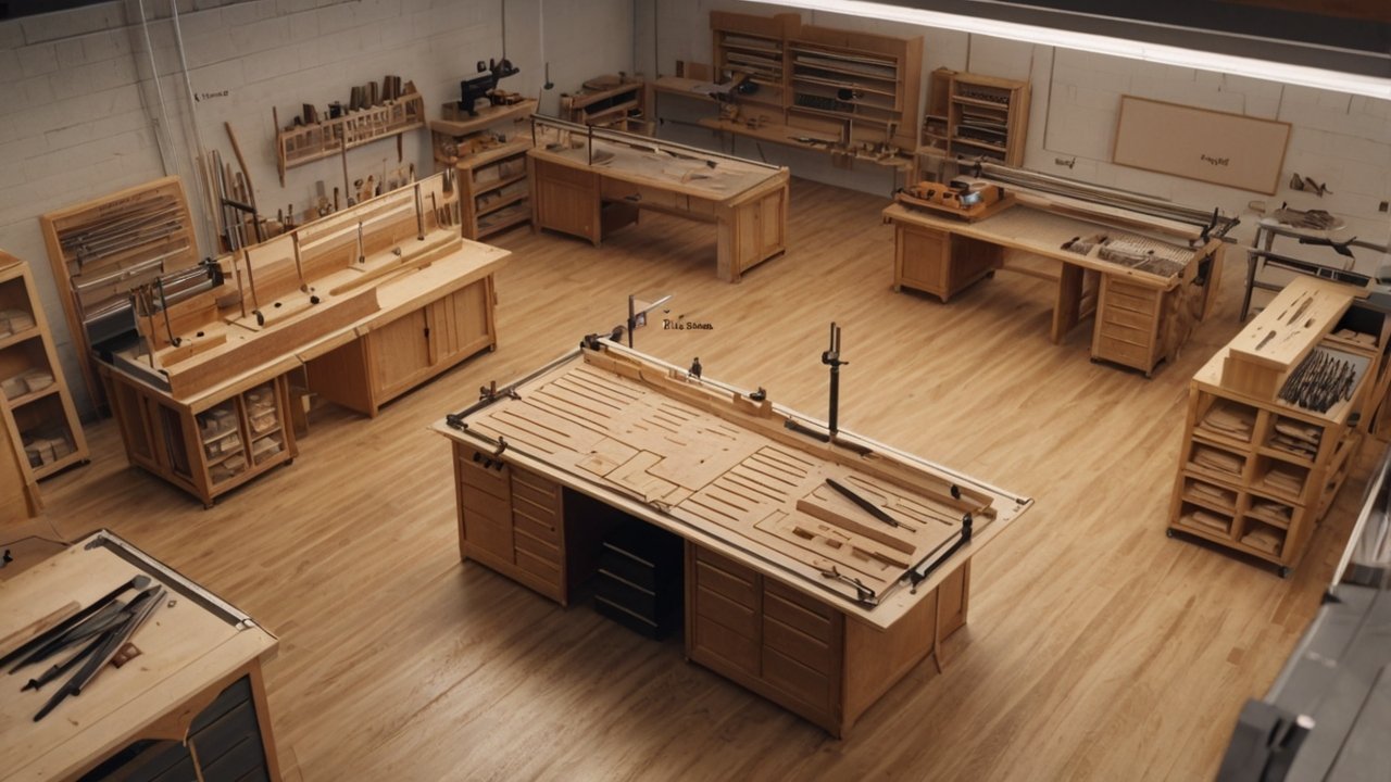 dust extractor connected to a table saw with visible airflow