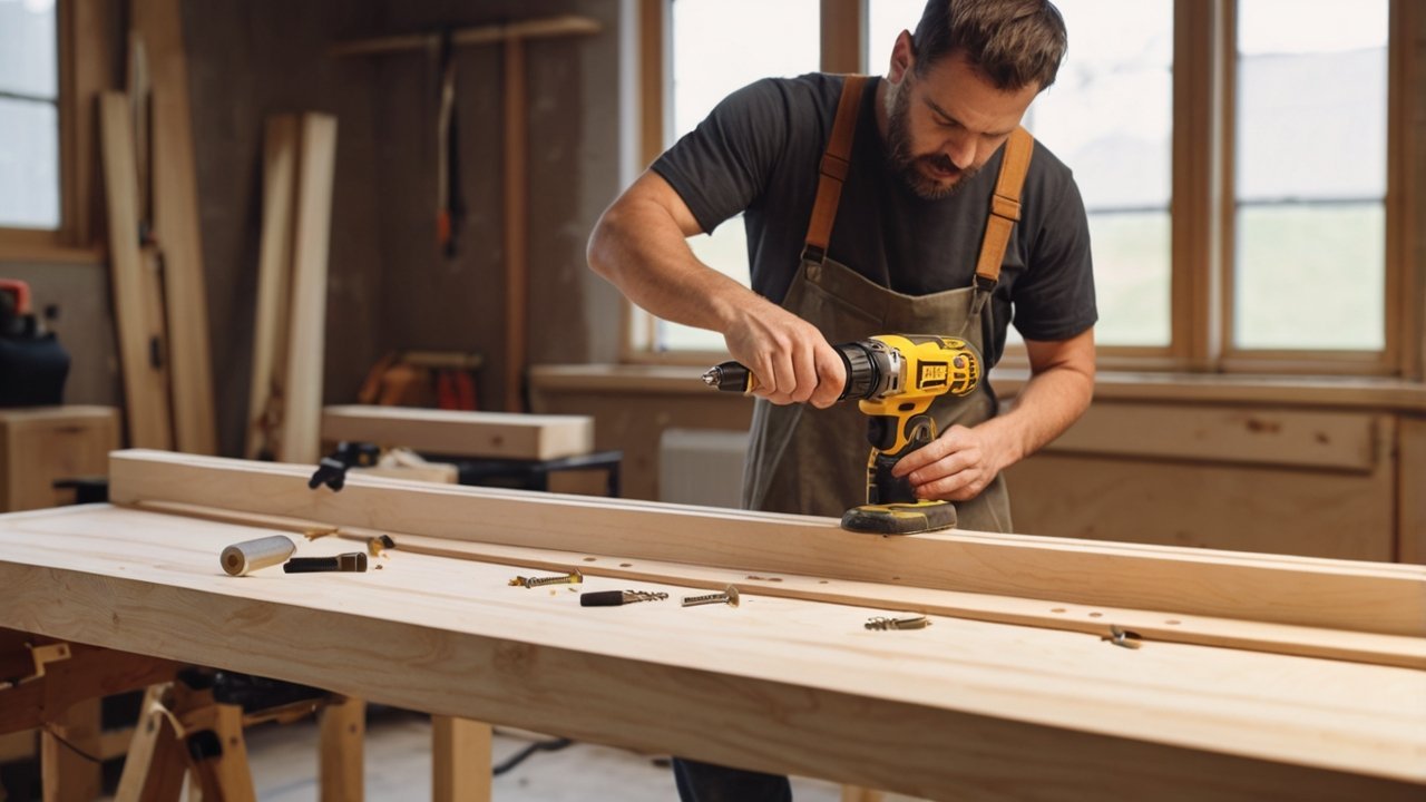 handmade wooden furniture in a cozy home