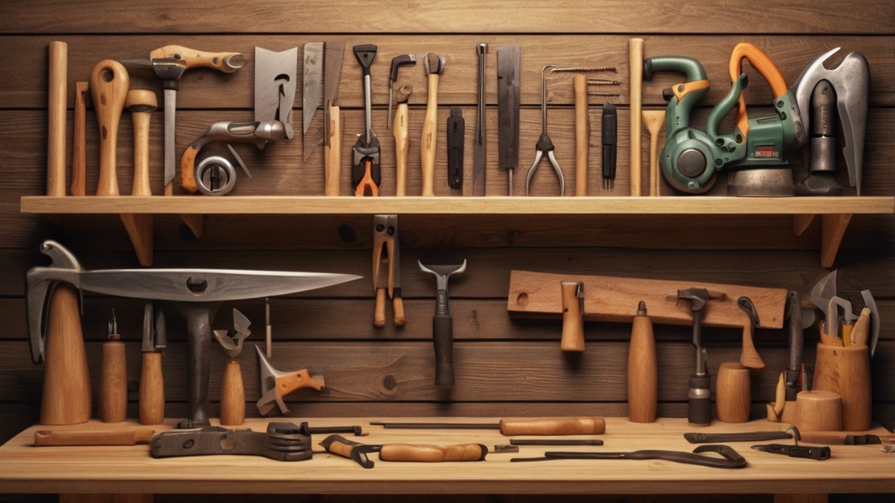 wooden garden planter made from weathered boards