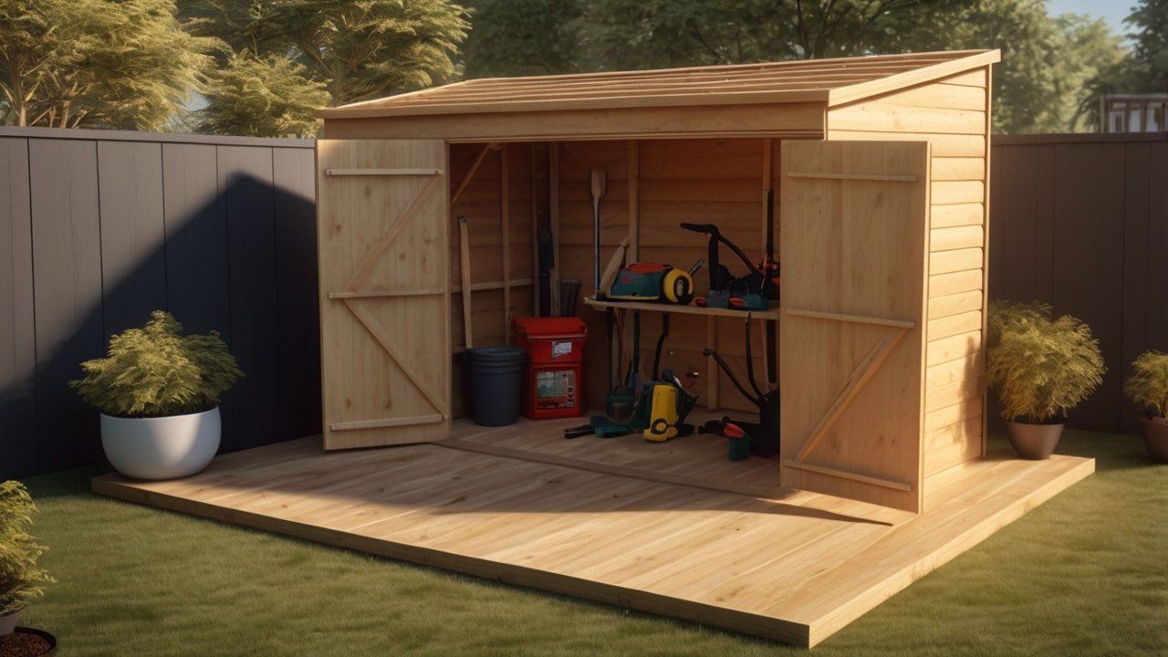 build a small shed step by step backyard DIY project