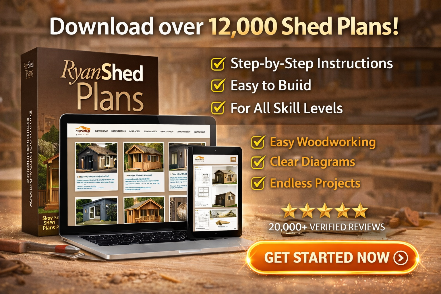 person measuring backyard space for building a small garden shed