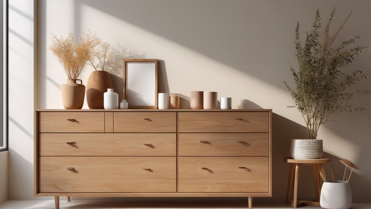 Best paint for wood furniture applied to a modern dresser