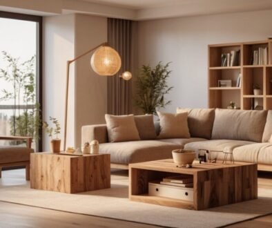 finished DIY wooden furniture built at home