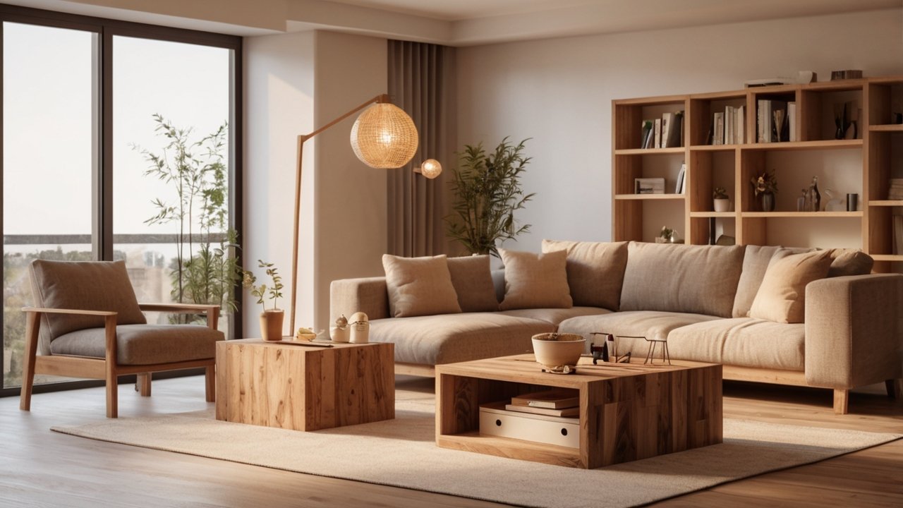 finished DIY wooden furniture built at home