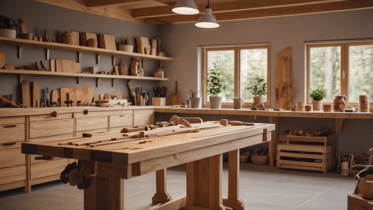 Creative woodworking ideas including simple furniture and DIY wood projects