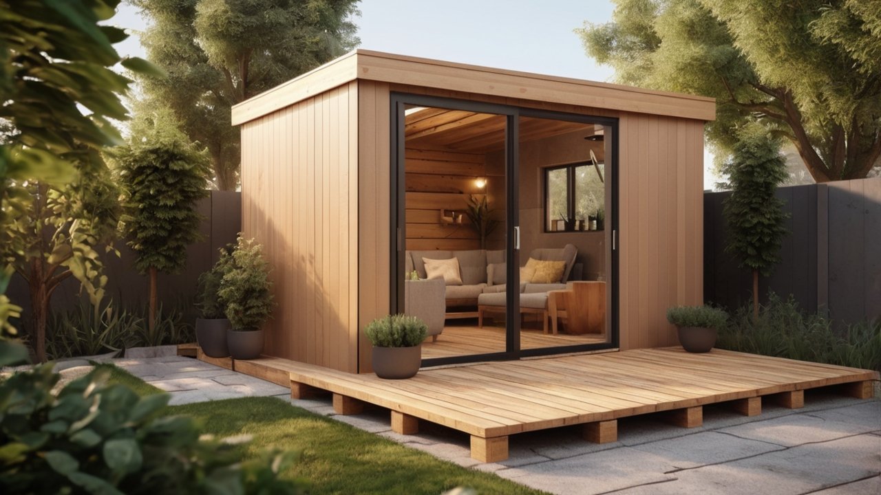 cheap shed ideas for small backyard with modern wooden storage shed