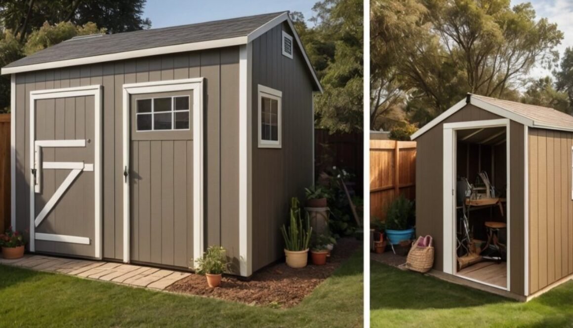 shed size guide showing different backyard shed sizes comparison