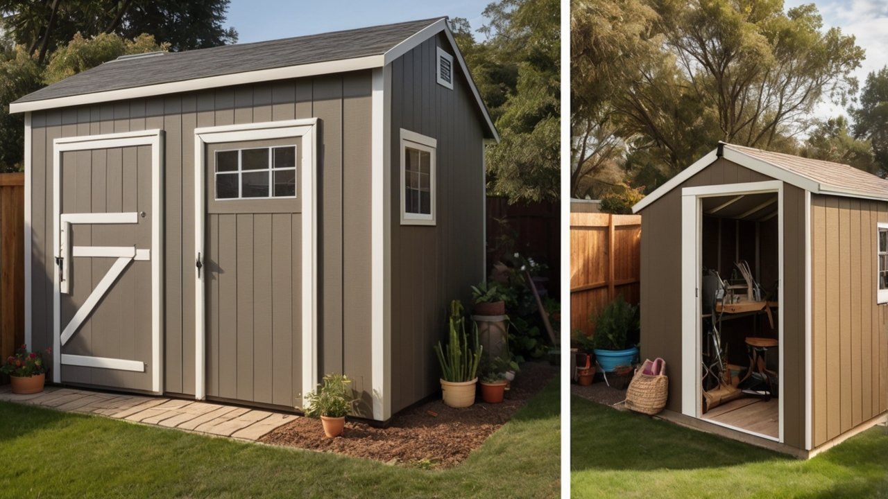 shed size guide showing different backyard shed sizes comparison