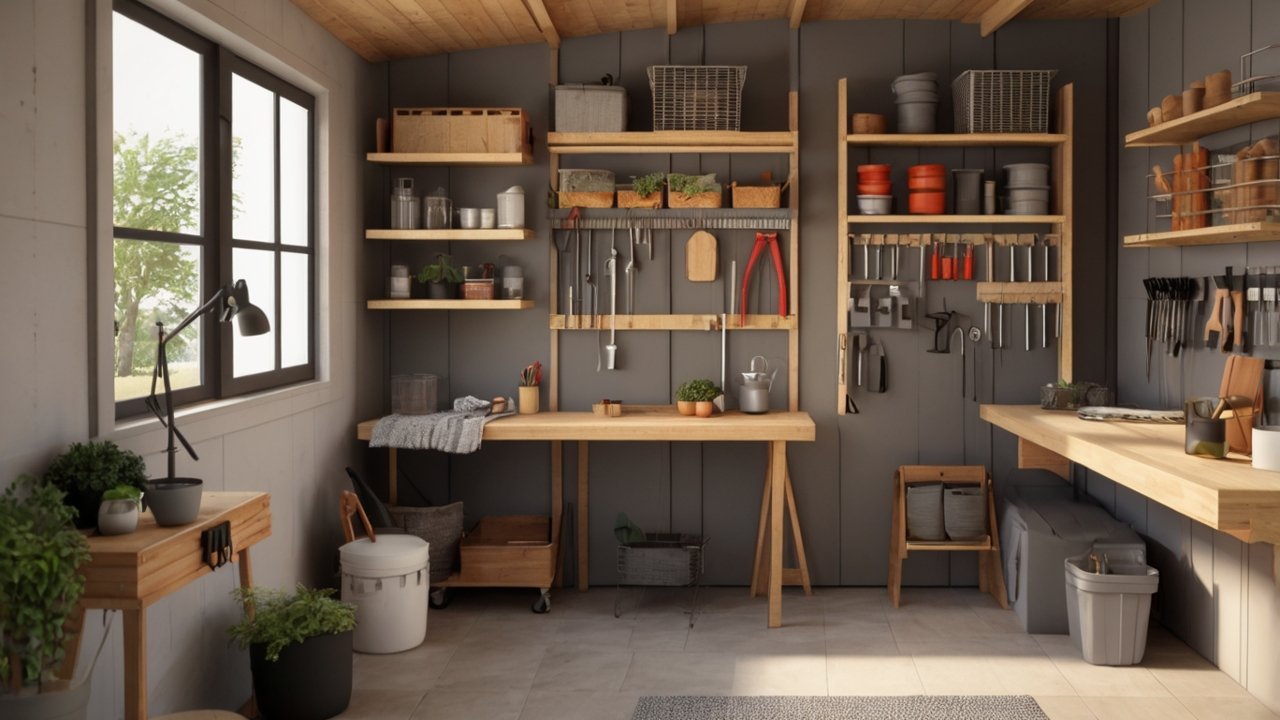 shed storage ideas small space before and after organization