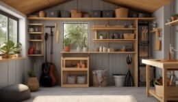 shed storage ideas for small space organized interior