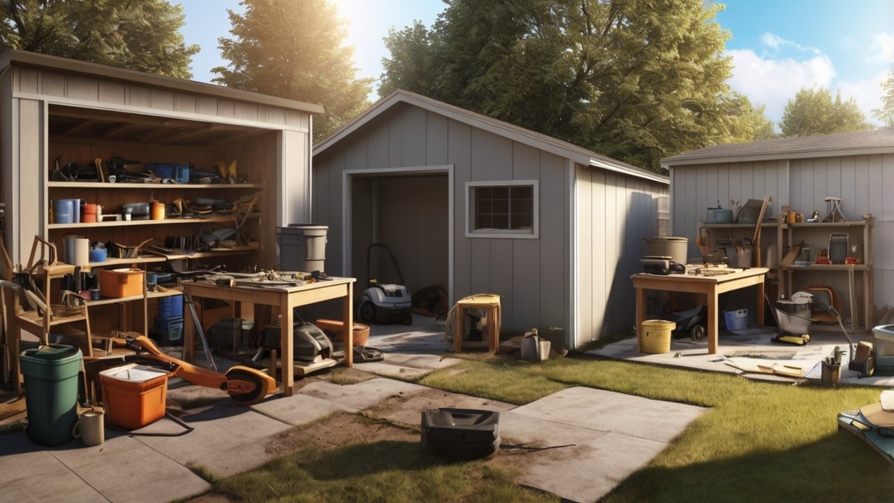 different types of storage shed plans including wood metal and resin sheds