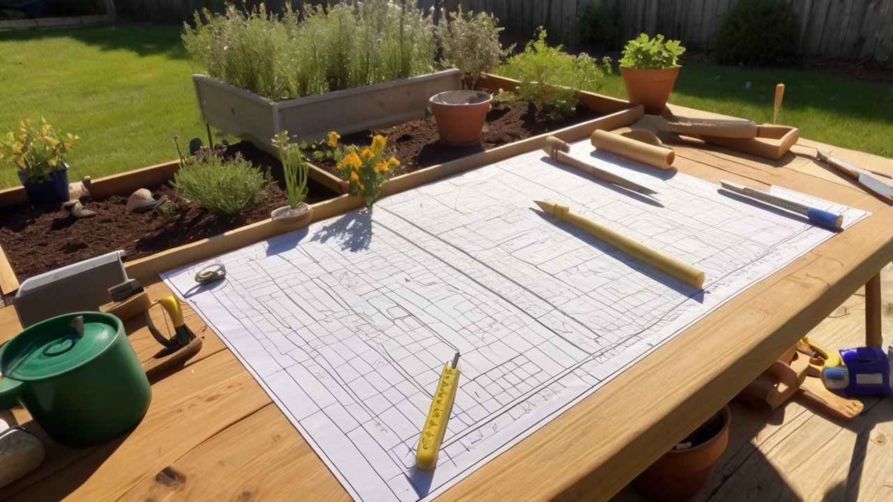 planning a backyard survival garden layout for efficient food production