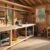 shed building tools checklist with essential DIY shed construction tools arranged on a workbench
