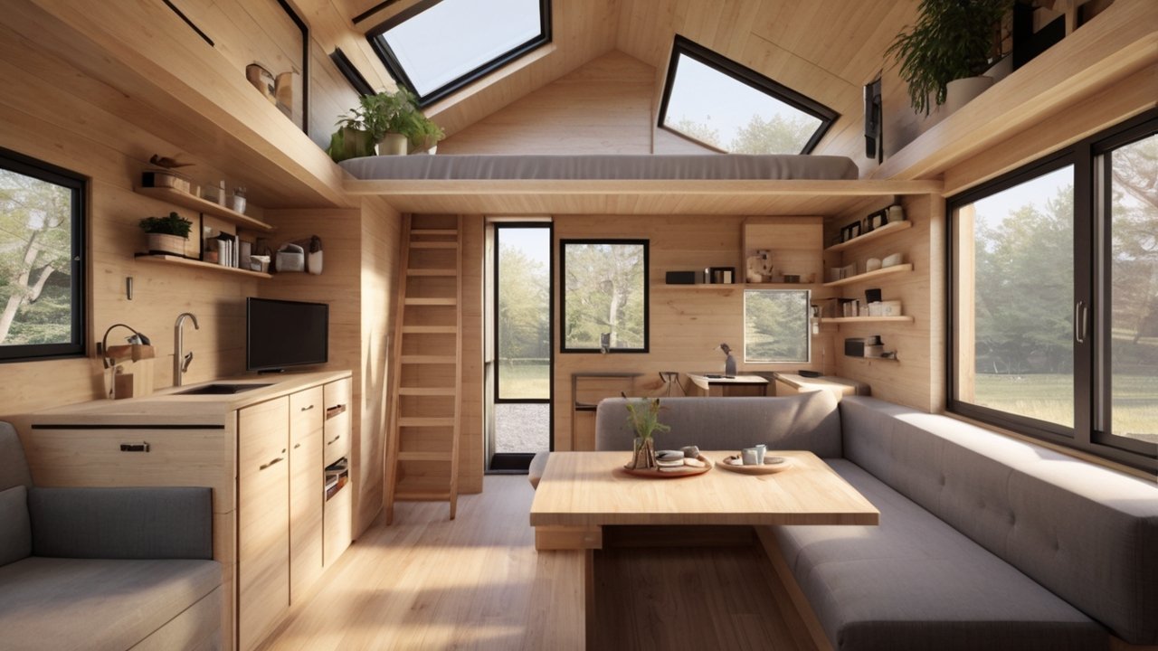 Tiny House Plans with smart storage solutions and efficient interior layouts