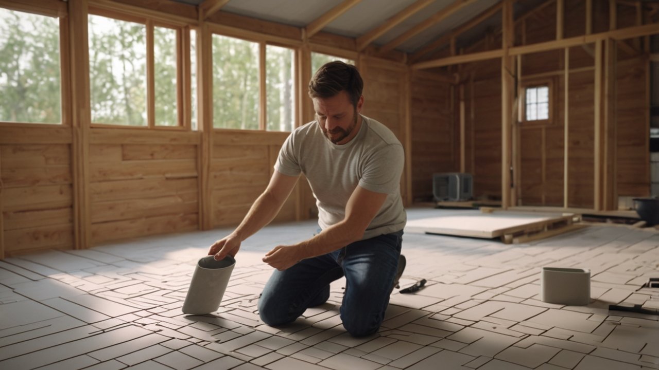 DIY shed flooring ideas installing modular interlocking floor tiles