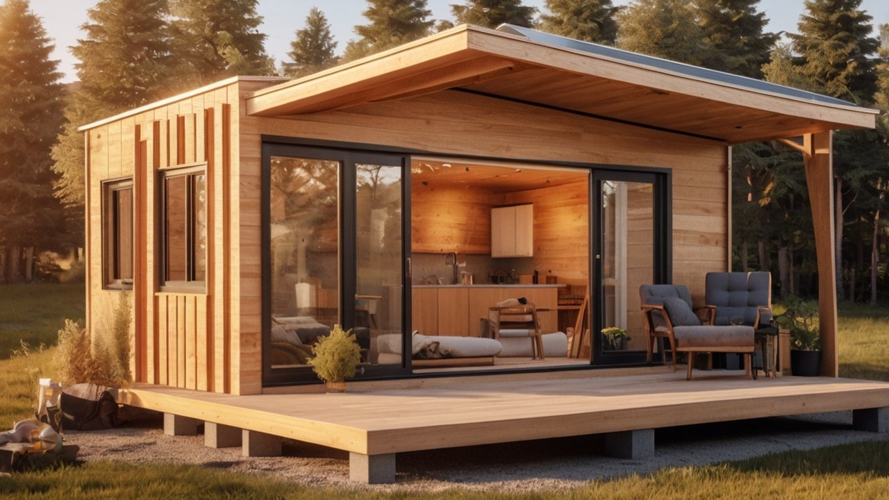 DIY Tiny House finished project showcasing modern tiny home design