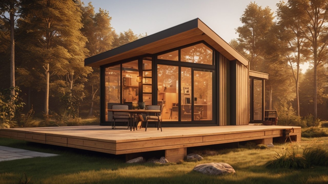 Laser measuring tool used when working with Tiny House Plans