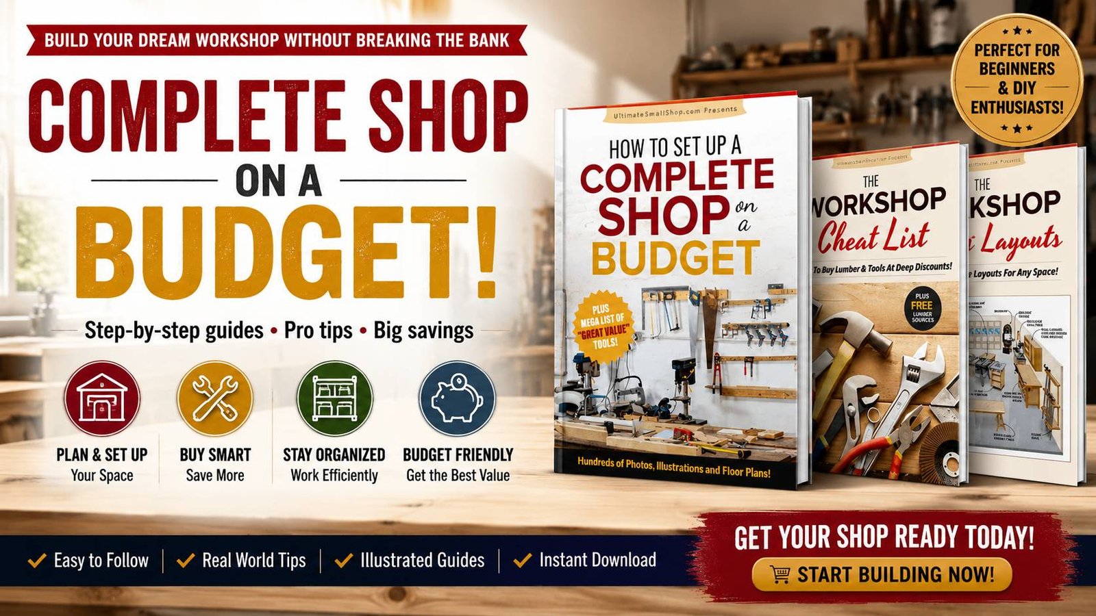 Budget-friendly DIY woodworking workshop for beginners